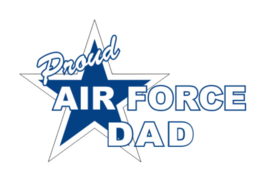 7&quot; PROUD AIR FORCE DAD VINYL STICKER DECAL - £23.53 GBP