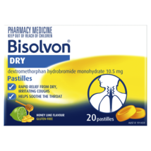 Bisolvon Dry Pastilles 20 Pack – Honey Lime Flavour - $74.79