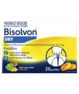 Bisolvon Dry Pastilles 20 Pack – Honey Lime Flavour - $101.84 CAD