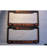 Pair of 2X Alfa Romeo Russell WestBrook License Plate Frame Dealership P... - $73.59