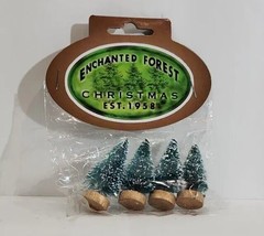 Lemax Retired Enchanted Forest 2&quot; Bristle Tree  - Set of 4 - £3.92 GBP
