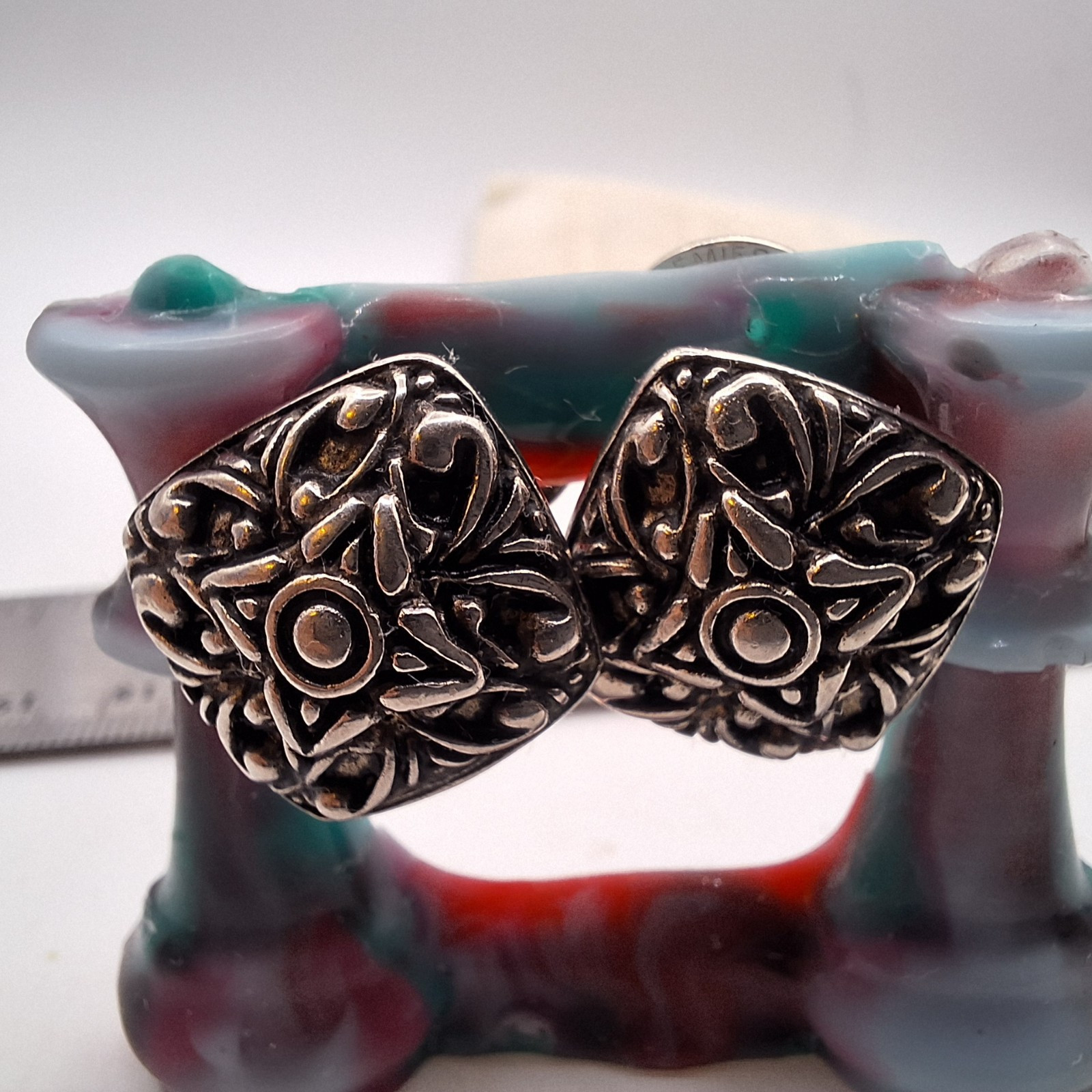 VINTAGE New Old Stock Premier Designs Pierce Silver-Tone Lever Back Earr... - £6.77 GBP
