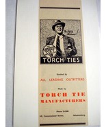 1945 South Africa Ad Torch Tie Manufacturers Men&#39;s Ties - $7.99