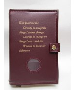 Alcoholics Anonymous Burgundy  Double Book Cover For AA’s Big Book and t... - £29.16 GBP