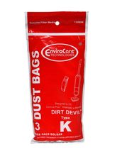 Envirocare Vacuum Bags Designed For Royal Type K Dirt Devil Stick Vacuum... - $3.95
