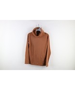 Vintage 70s Streetwear Womens 14 Blank Funnel Turtleneck Knit Sweater Brown - €34,55 EUR