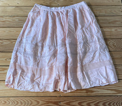DE collection NWT $34.99 Women’s egg hunt skirt size L pink H3 - £10.09 GBP