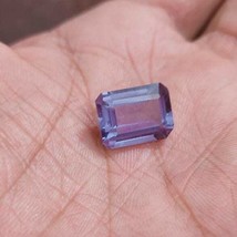 Alexandrite Color Changing effect emerald cut Alexandrite Gemstone 8×9 To 10×12  - £104.71 GBP