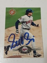 Scott Leius Minnesota Twins 1995 Topps Stadium Club Autograph Card #151 READ DES - £3.93 GBP