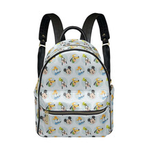 Mickey Play All Day True Friends PU Leather Leisure Backpack School Daypack - £28.98 GBP