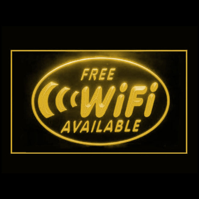 Primary image for 130020B Free Wi-Fi Internet Access Cafe Available Here Display LED Light Sign
