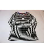 Splendid Girls Black Stripe Top Shirt 14 NWT - $23.33