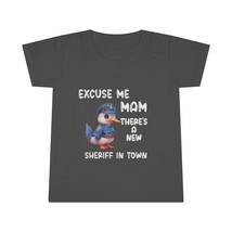 Excuse Mam There&#39;s A New Sheriff Toddler T-shirt | Gift for Mom | Baby Shower - £18.42 GBP+
