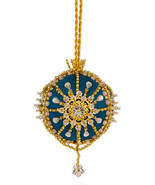 The Cracker Box  Inc Christmas Ornamen Kit Shiny Petals on Teal - $36.05