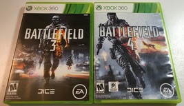 Battlefield 4 &amp; Battlefield 3 Microsoft Xbox 360 Game Bundle Lot - £6.24 GBP