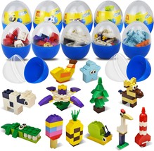 12 Pcs Pre Filled Easter Eggs with Cute Characters Building Blocks for K... - £39.75 GBP