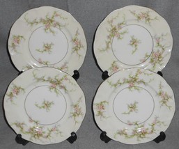 Set (4) Theodore Haviland Rosalinde Pattern Dessert/B&amp;B Plates New York - £31.10 GBP
