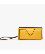 Kyla RFID Snap Closure Wallet Wristlet Mustard Yellow - $637.13 MXN