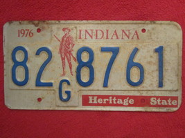 (Choice) License Plate Car Tag 1976 Indiana 82G8761 8763 64 78 79 Etc [Z217] - £3.18 GBP