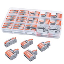 32Pcs Lever Wire Connectors, Diy Mini Compact Splicing Assortment Quick,... - £32.40 GBP