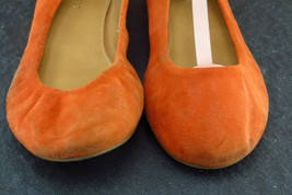 Nine West Women Sz 6.5 M Orange Smoking flats Leather Shoes Carmen - £15.78 GBP