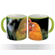 Agapornis : Gift Mug Love Bird Nature Pet Romantic Valentines Ecology Animals Cu - £12.70 GBP