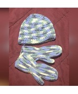 Toddlers 3 to 6 years knitted hat and Mittens New handmade - €17,36 EUR
