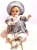 Vintage Anco Porcelain Doll Windup Musical 1993 Sitting Position Teeth - £22.35 GBP