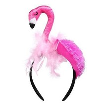 Flamingo Headband Decorative Pink Flamingo Hair Band Ladies Headdress Cosplay Ph - £19.48 GBP
