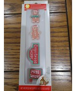 Wilton Christmas Candy Decorations Gingerbread Man and Sign New - $22.92 CAD