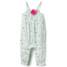 NWT Gymboree So Tropical Llama Baby Girls Green Sleeveless Romper Sunsuit - £8.69 GBP