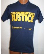 Vintage 90s OUT FOR JUSTICE VHS Home Video Promo T-SHIRT M Steven Seagal... - $69.29
