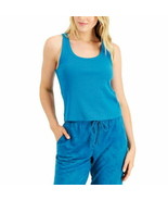 Jenni by Jennifer Moore Womens Ribbed Sleep crop Tank Top Celestial Medium - $21.51 CAD