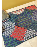 New Vintage Ralph Lauren Chandler Quilt Navy Multi Quilted Standard Pill... - €81,44 EUR
