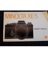 MINOLTA XE-5 OWNERS MANUAL 1975 ENGLISH XE5 601E A 2 - £5.44 GBP
