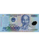 Vietnam P120m, 20,000 Dong, Ho Chi Minh / pagoda bridge UNC, 2022 POLYMER - $67.57 MXN