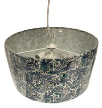 Z-Lite 203-16 Astra 3-Light Pendant Light with Patterned Fabric Drum Sha... - $101.17