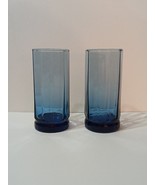 vintage blue drinking glasses - $426.47 MXN