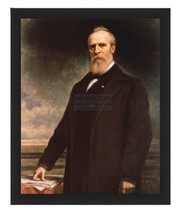 President Rutherford B. Hayes Presidential Painting 8X10 Framed Photo - £15.74 GBP