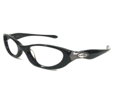 Vintage Oakley Eyeglasses Frames Haylon A Black Purple Striped Round 48-18-130 - £51.34 GBP