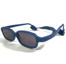 Miraflex Sunglasses NEW BABY 5 Blue Rectangular Frames with Purple Lenses - $58.72
