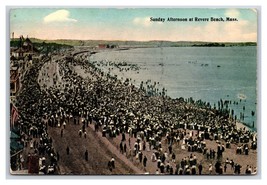Sunday Afternoon Bathers Revere Beach Massachusetts MA UNP DB Postcard O20 - £3.17 GBP
