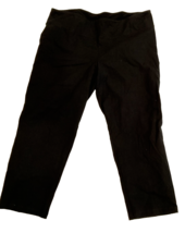 Women with Control Black Knit Cropped Pants Size 2XP - $267.07 MXN