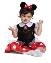 Disguise Cute Minnie Mouse Infant Halloween Costume Size 12-18 months Black/Red - £16.08 GBP