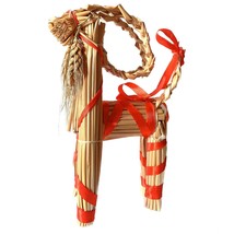 8 Inch Tall Straw Goat, Christmas Straw Ornaments, Swedish Traditional Christmas - £17.17 GBP