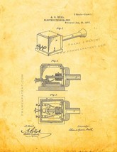 Improvement In Electric Telegraphy Patent Print - Golden Look - £6.25 GBP+