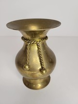 Vintage 5&quot; Tall Brass Vase Decoration - £15.47 GBP