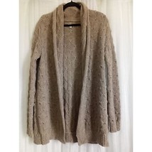 VINCE Open Front Cardigan Wool LUXURY YAK Oversized Tan Sweater Coat Poc... - $2,261.68 MXN