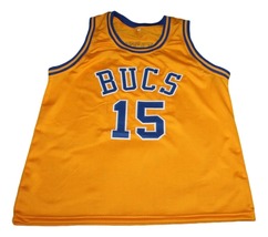 Vince Carter #15 Mainland Bucs New Men Basketball Jersey Yellow Any Size image 4