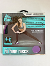 RBX Dual Sided GLIDING DISCS Strength and Conditioning Brand New PURPLE - $13.67 CAD